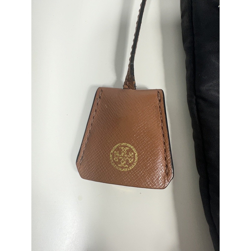 Tory Burch Womens Penn Black Nylon Leather Trim Crossbody Bag - Picture 9 of 16
